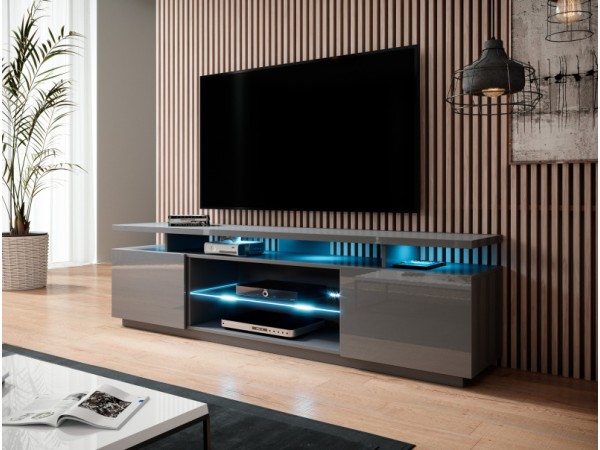 RTV stand EVA graphite gloss/ graphite gloss DIOMMI CAMA-EVA-RTV-GRA/GRA