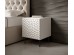 HOLE bed cabinet white mat/ white mat DIOMMI CAMA-HOLE-SZAFKI-NOCNE-BI/BI
