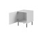 HOLE bed cabinet white mat/ white mat DIOMMI CAMA-HOLE-SZAFKI-NOCNE-BI/BI