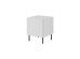 HOLE bed cabinet white mat/ white mat DIOMMI CAMA-HOLE-SZAFKI-NOCNE-BI/BI