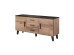 Chest of drawers LOTTA 150 (2D3S) wotan oak/black DIOMMI CAMA-LOTTA-KOMODA-150-2D3S-DWO/CZ
