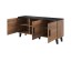 Chest of drawers LOTTA 150 3D wotan oak/ black DIOMMI CAMA-LOTTA-KOMODA-150-3D-DWO/CZ