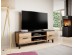 TV stand LOTTA 160 2D2K wonat oak/black DIOMMI CAMA-LOTTA-RTV-160-2D2K-DWO/CZ