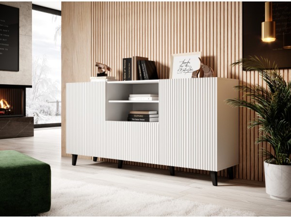 PAFOS chest of drawers 150 2D1S DIOMMI CAMA-PAFOS-KOM-150-BI/BI