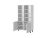 PAFOS Standing bookcase white/white DIOMMI CAMA-PAFOS-REGAL-BI/BI PAFOS Standing bookcase white/white DIOMMI CAMA-PAFOS-REGAL-BI/BI