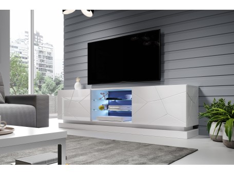 TV stand QIU 200 white DIOMMI CAMA-QIU-200-RTV-BIP