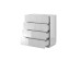 chest of drwewr KOM4S  REJA white gloss/white gloss DIOMMI CAMA-REJA-KOM4S-BI/BI