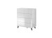 chest of drwewr KOM4S  REJA white gloss/white gloss DIOMMI CAMA-REJA-KOM4S-BI/BI