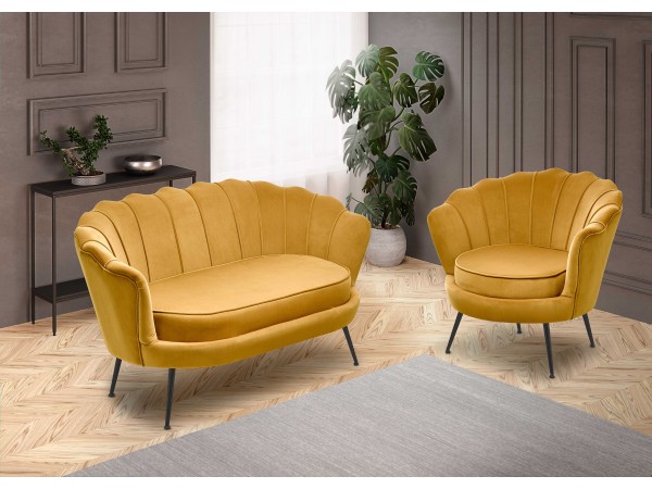 AMORINITO 2 l. chair, color: mustard DIOMMI V-CH-AMORINITO_2-FOT-MUSZTARDOWY