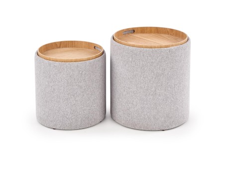 AVIKO set of two color: light grey DIOMMI V-CH-AVIKO-PUFA