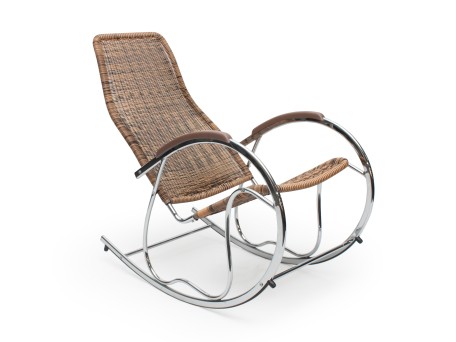 BEN rocking chair color: brown mix DIOMMI V-CH-BEN-FOT_BUJANY-BRĄZ_MIX