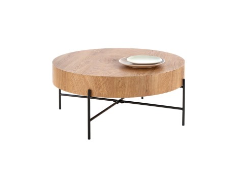 BROKLYN c. table natural oak / black DIOMMI V-CH-BROOKLYN-LAW