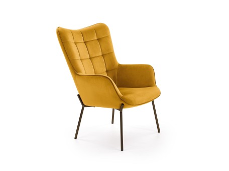 CASTEL l. chair mustard DIOMMI V-CH-CASTEL-FOT-MUSZTARDOWY