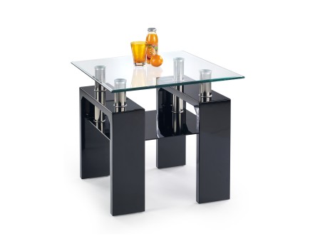 DIANA H KWADRAT coffee table color: black DIOMMI V-CH-DIANA_KWADRAT_H-LAW-LAK-CZARNY