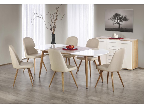 EDWARD extension table, color: honey oak, DIOMMI V-CH-EDWARD-ST-DĄB_MIODOWY