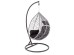 EGGY garden chair black / grey DIOMMI V-CH-EGGY-FOT