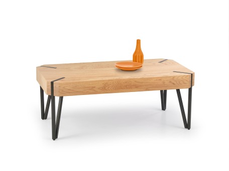 EMILY c.table, color: golden oak / black DIOMMI V-CH-EMILY-LAW-DĄB_ZŁOTY