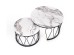 FORMOSA set of 2 coffee tables, white marble DIOMMI V-CH-FORMOSA-LAW