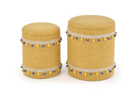 GRADO set of two color: yellow DIOMMI V-CH-GRADO-PUFA-ŻÓŁTY