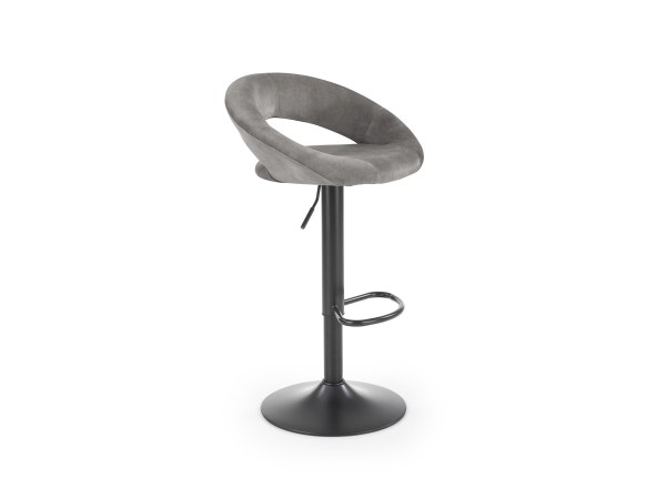 H102 bar stool grey DIOMMI V-CH-H/102-POPIELATY