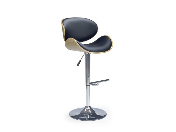 H44 bar stool color: light oak/black DIOMMI V-CH-H/44-J.DĄB-CZARNY