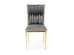 K436 chair color: grey / gold DIOMMI V-CH-K/436-KR-POPIELATY/ZŁOTY