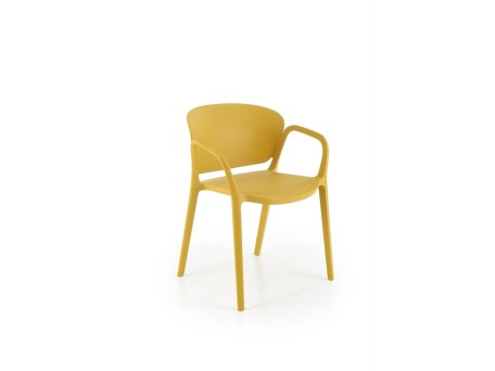 K491 plastic chair mustard DIOMMI V-CH-K/491-KR-MUSZTARDOWY