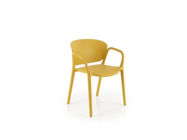 K491 plastic chair mustard DIOMMI V-CH-K/491-KR-MUSZTARDOWY