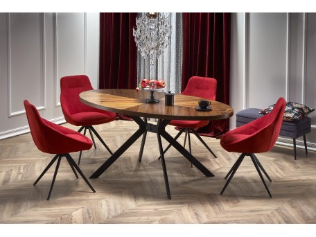 LOCARNO table, color: walnut / black DIOMMI V-CH-LOCARNO-ST