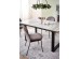 MARLEY extension table, color: top - white marble / grey, legs - black DIOMMI V-CH-MARLEY-ST