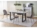 MARLEY extension table, color: top - white marble / grey, legs - black DIOMMI V-CH-MARLEY-ST