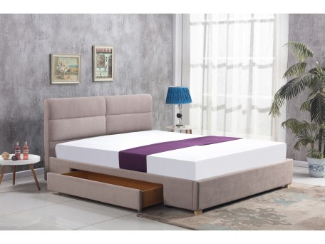 MERDIA bed, color: beige DIOMMI V-CH-MERIDA-LOZ-BEŻOWY