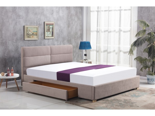 MERDIA bed, color: beige DIOMMI V-CH-MERIDA-LOZ-BEŻOWY