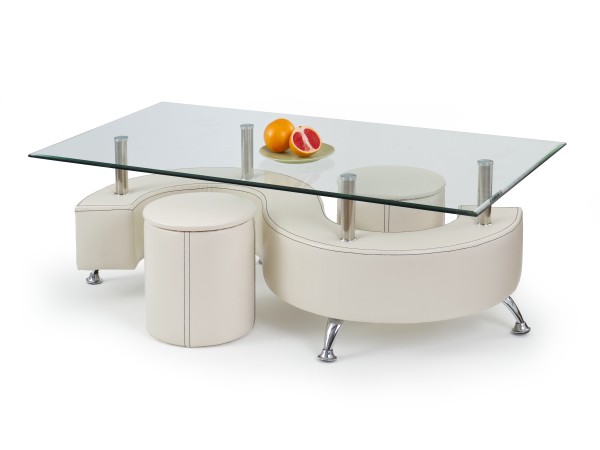 NINA 3 H coffee table color: white DIOMMI V-CH-NINA_3_H-LAW-BIAŁY