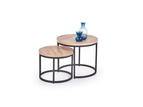 OREO set of two c. tables DIOMMI V-CH-OREO-LAW-DĄB_SAN_REMO