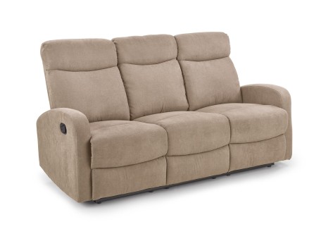 OSLO 3S sofa with recliner function color: beige DIOMMI V-CH-OSLO_3S-SOFA-BEŻOWY