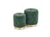 POLLY set of two stools, color: dark green DIOMMI V-CH-POLLY-PUFA-C.ZIELONY