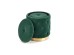 POLLY set of two stools, color: dark green DIOMMI V-CH-POLLY-PUFA-C.ZIELONY