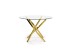 RAYMOND table, color: glass - transparent, legs - gold DIOMMI V-CH-RAYMOND-ST-ZŁOTY