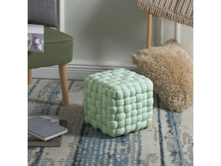 RUBIK pouffe color: light green DIOMMI V-CH-RUBIK-PUFA-J.ZIELONY