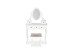 SARA dresser console with stool, white matt DIOMMI V-CH-SARA-KONSOLKA