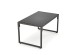 SHARK, garden set ( sofa + chair 2x + c. table ), color: black / cappuccino DIOMMI V-CH-SHARK-ZESTAW