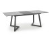 TIZIANO extension table, color: top - light grey / dark grey, legs - dark grey DIOMMI V-CH-TIZIANO-ST