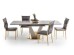 VALENTINO table light grey/gold DIOMMI V-CH-VALENTINO-ST