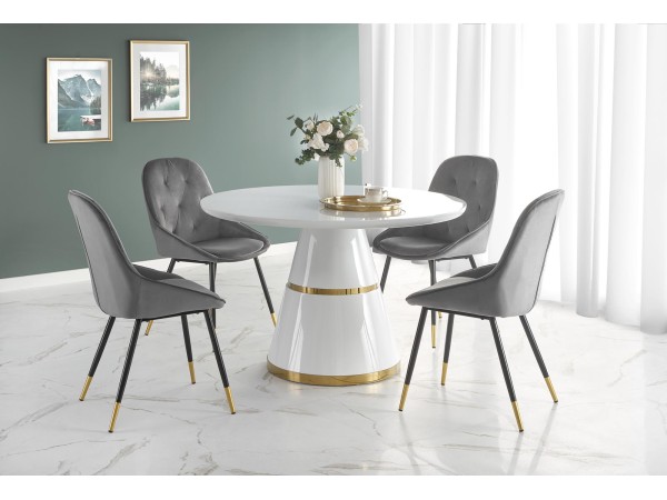 VEGAS color: top - white, leg - white / gold DIOMMI V-CH-VEGAS-ST