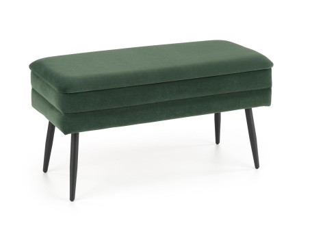 VELVA bench color: dark green / black DIOMMI V-CH-VELVA-C.ZIELONY/CZARNY