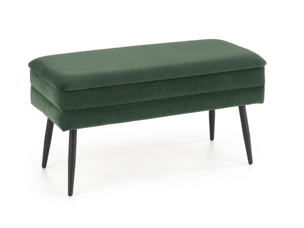 VELVA bench color: dark green / black DIOMMI V-CH-VELVA-C.ZIELONY/CZARNY