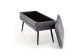 VELVA bench color: grey/black DIOMMI V-CH-VELVA-POPIEL/CZARNY