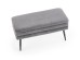 VELVA bench color: grey/black DIOMMI V-CH-VELVA-POPIEL/CZARNY