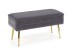 VELVA bench color: grey/gold DIOMMI V-CH-VELVA-POPIEL/ZŁOTY